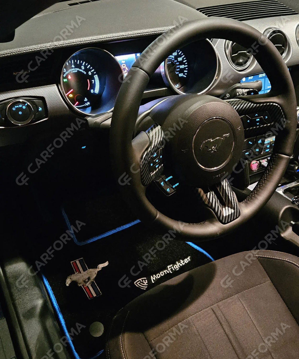 Ворсовые коврики на Ford Mustang VI 2013&nbsp;-&nbsp;2023 в Уфе