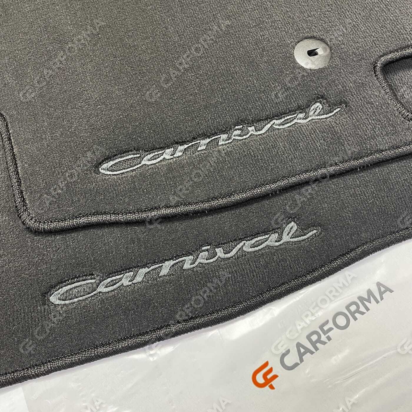 Ворсовые коврики на KIA Carnival IV 7 мест с оттоманками 2020&nbsp;-&nbsp;2026 в Уфе