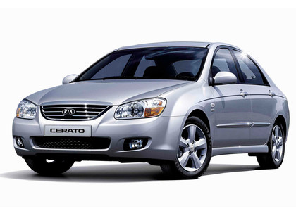 Ворсовые коврики на KIA Cerato I 2004 - 2008 в Уфе