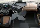 Ворсовые коврики на Mercedes Actros MP4 MP5 тягач GigaSpace 2011 - 2025 в Уфе