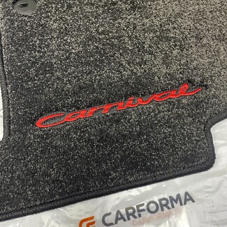 Ворсовые коврики на KIA Carnival IV 7 мест с оттоманками 2020&nbsp;-&nbsp;2026 в Уфе